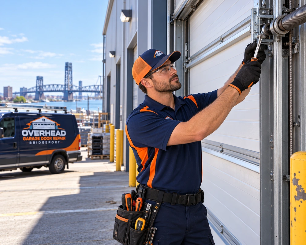 Commercial garage door service