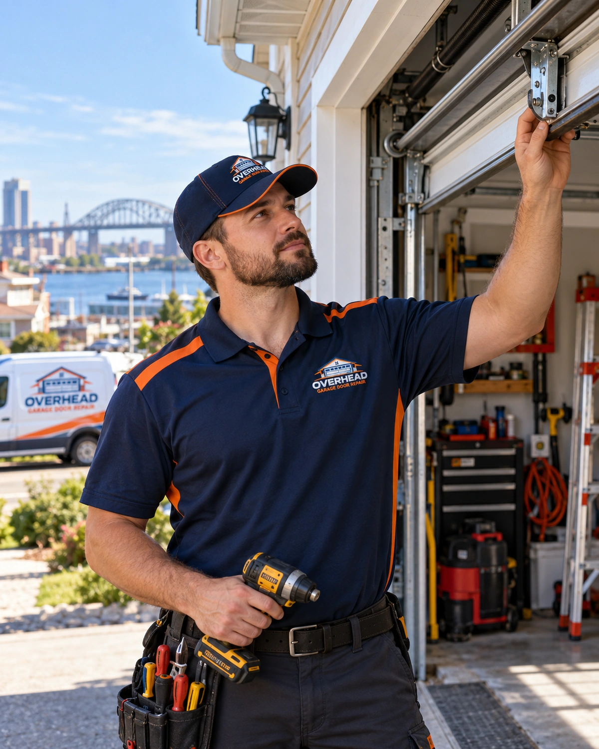 Garage door technician in Bridgeport