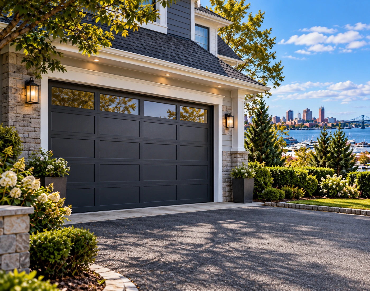 New garage door installation