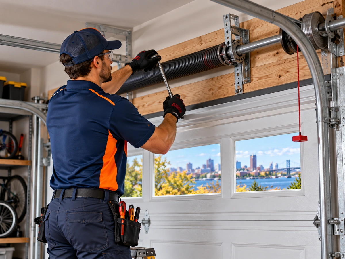 Garage Door Spring Repair in Bridgeport CT